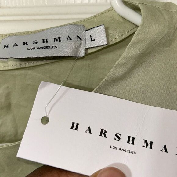 Harshman Green Cotton Top(Size Large) - Picture 7 of 7